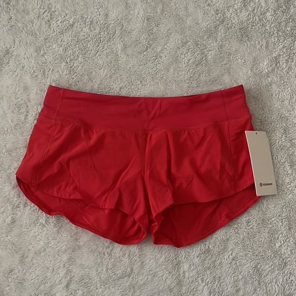 (NWT) Lululemon Speed Up Low-Rise Lined Shorts 2.5" in Carnation Red, Size: 8 - Picture 16 of 16